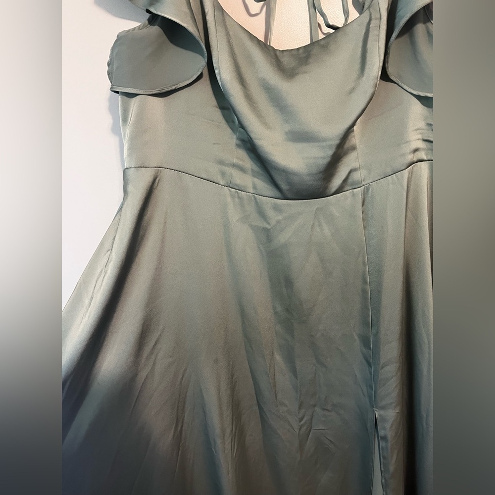 Azazie Bondi Matcha Dress - Picture 11 of 12